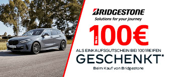 BRIDGESTONE| Bis zu 100€ geschenkt*